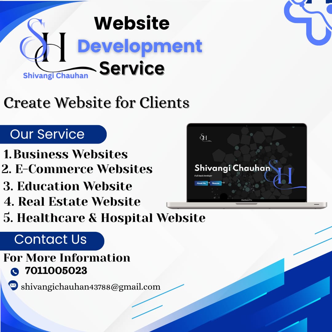 Website Development by Shivangi Chauhan